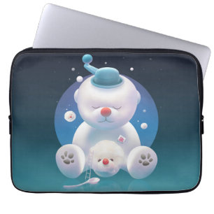 Cute Puppy Ice Shaver Bandana Laptop Sleeve