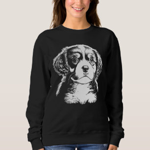 Cute Puppy Illustration Sweatshirt