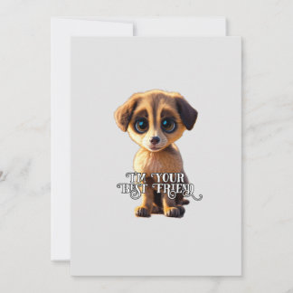 Cute puppy invitation
