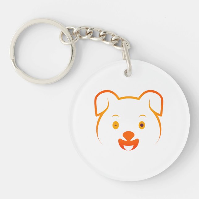 Cute Puppy Key Ring (Front)