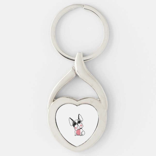 cute puppy key ring (Front)