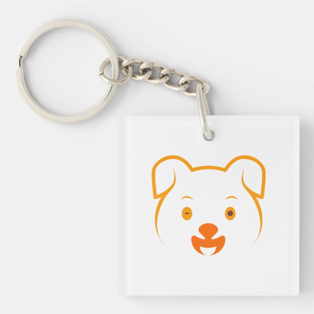Cute Puppy Key Ring (Front)