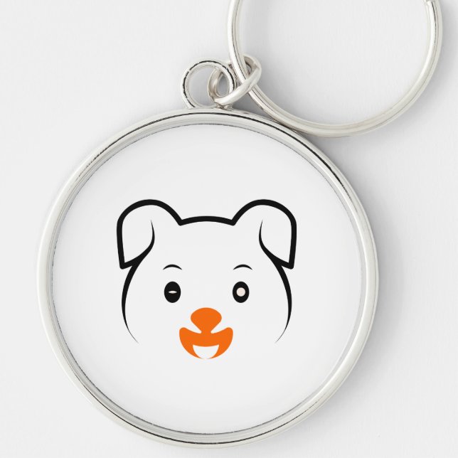Cute Puppy Key Ring (Front)