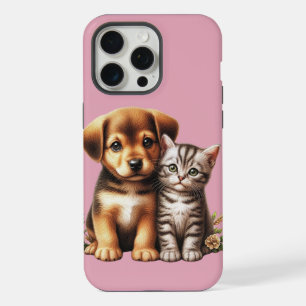 Cute puppy/kitten iPhone 15 pro max case