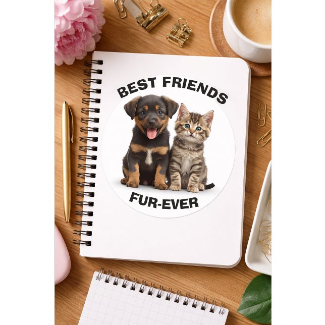 Cute Puppy & Kitten Sticker (Creator Uploaded)