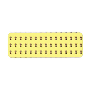 Cute puppy label return address label