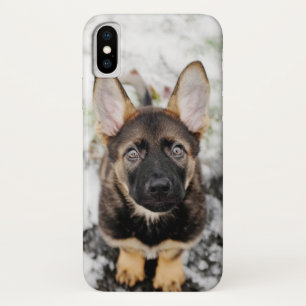 Cute Puppy Looking Up iPhone X Case