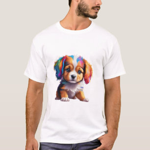 Cute Puppy Made of Liquid Colours 1 T-Shirt