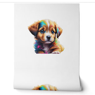 Cute Puppy Made of Liquid Colours   Wallpaper