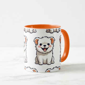 Cute Puppy Mug – Seamless Dog Pattern