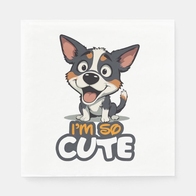 cute puppy napkin (Front)