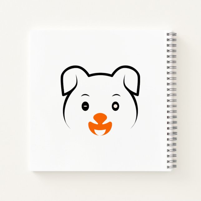 Cute Puppy Notebook (Back)