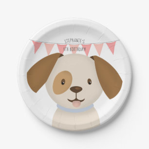 Cute Puppy Paper Plate