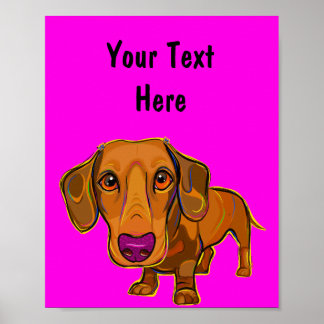 Cute Puppy Picture, Doxie, Wiener Poster