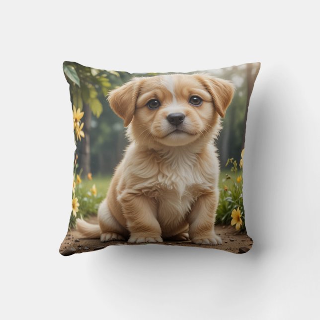 Cute puppy pillow cushion (Back)