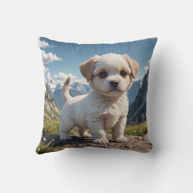 Cute puppy pillow cushion (Back)