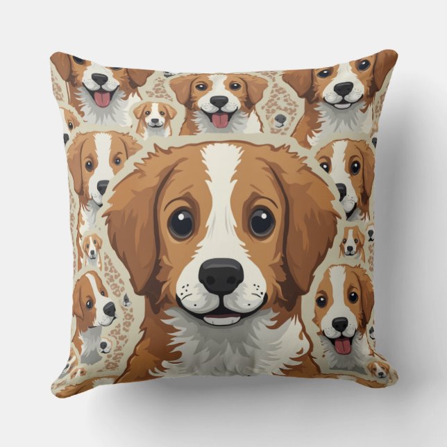 cute puppy pillow cushion (Back)