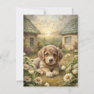 Cute Puppy Postcard