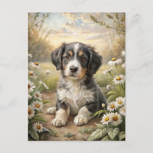 Cute Puppy Postcard (Front)
