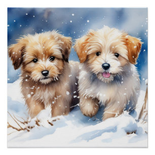 Cute puppy poster