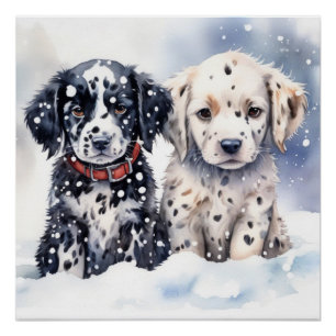 Cute puppy poster