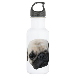 Cute Puppy Pug Dog Friend ... かわいい 子犬 532 Ml Water Bottle
