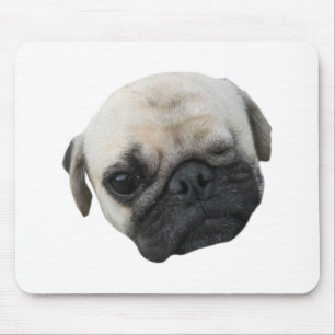 Cute Puppy Pug Dog Friend ... かわいい 子犬 Mouse Pad