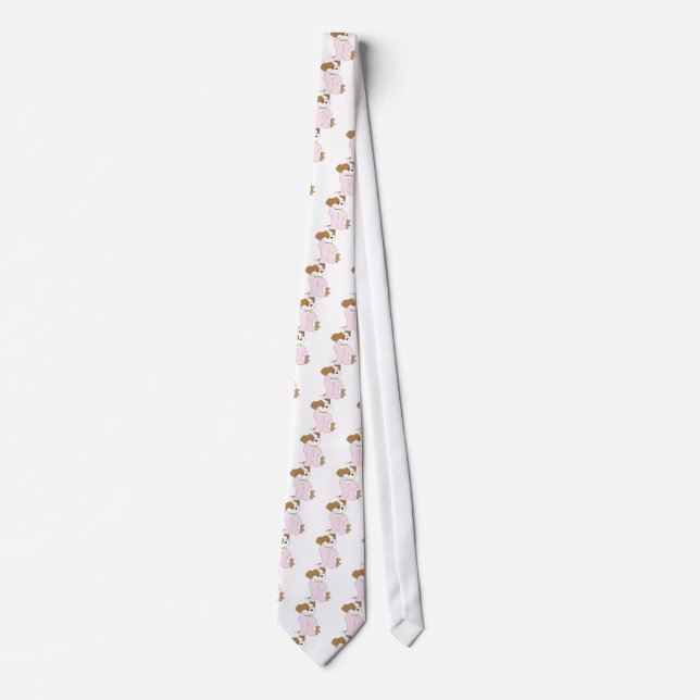 Cute Puppy Pyjamas Tie (Front)