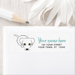 Cute Puppy Return Address Labels