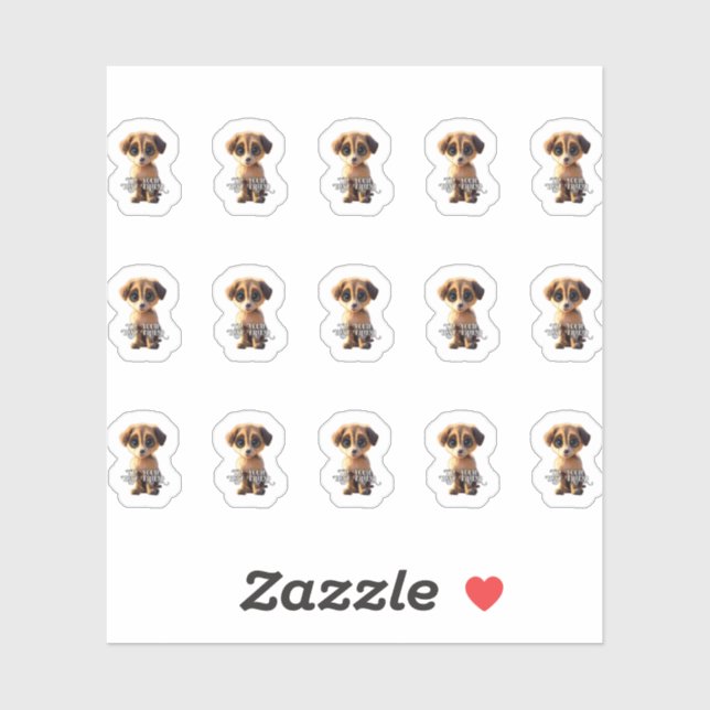 Cute puppy Sticker  (Sheet)
