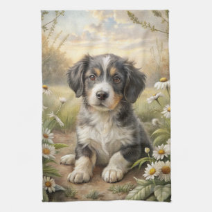 Cute Puppy Tea Towel