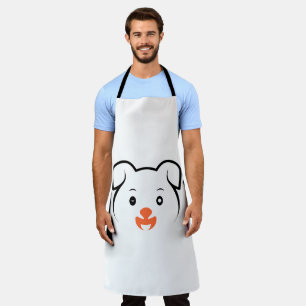 Cute Puppy Wink Apron
