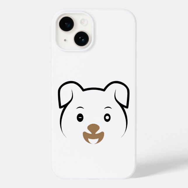 Cute Puppy Wink Case-Mate iPhone Case (Back)