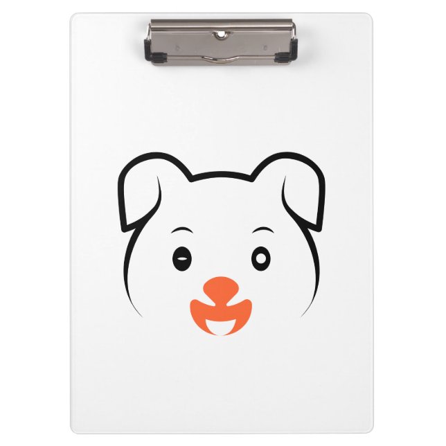 Cute Puppy Wink Clipboard (Front)