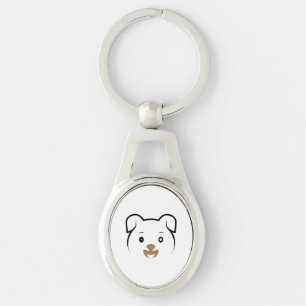 Cute Puppy Wink Key Ring