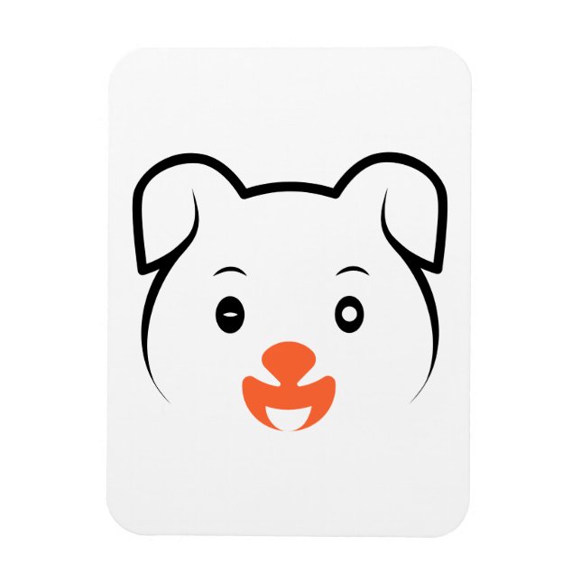 Cute Puppy Wink Magnet (Vertical)