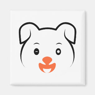 Cute Puppy Wink Magnet