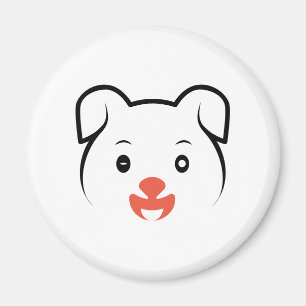 Cute Puppy Wink Magnet