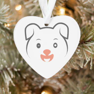 Cute Puppy Wink Ornament