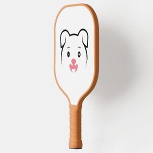 Cute Puppy Wink Pickleball Paddle