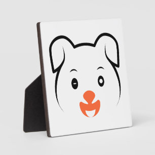Cute Puppy Wink Plaque