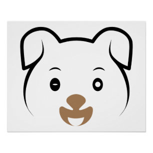 Cute Puppy Wink Poster