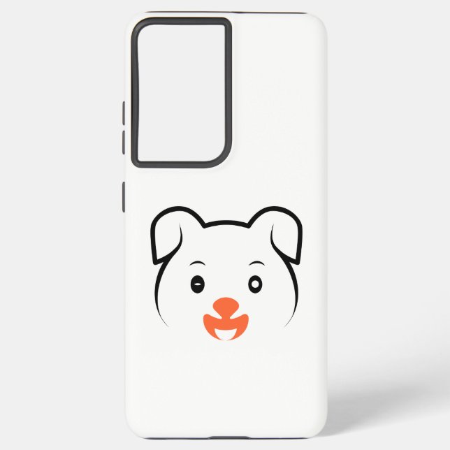Cute Puppy Wink Samsung Galaxy S21 Ultra Case (Back)