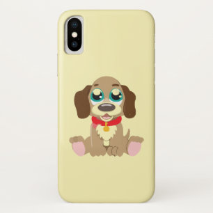 Cute Puppy With Beautiful Eyes iPhone X Case