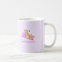 Cute Puppy Workout Mug – Lazy Fitness Humour