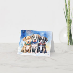Cute Puppy Xmas Card