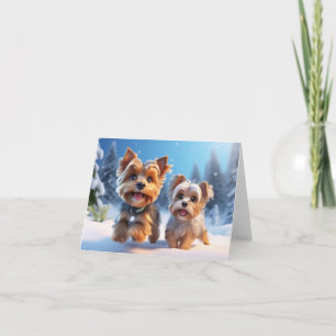 Cute Puppy Xmas Card