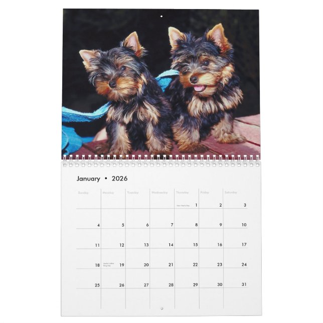 Cute Pups 2012 Calendar (Jan 2026)