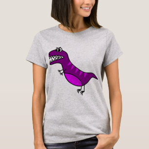 Cute purple angry dinosaur T-Shirt