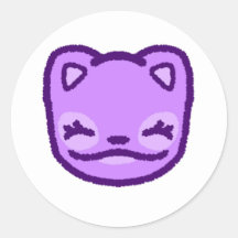 Cute Purple Animal Sticker